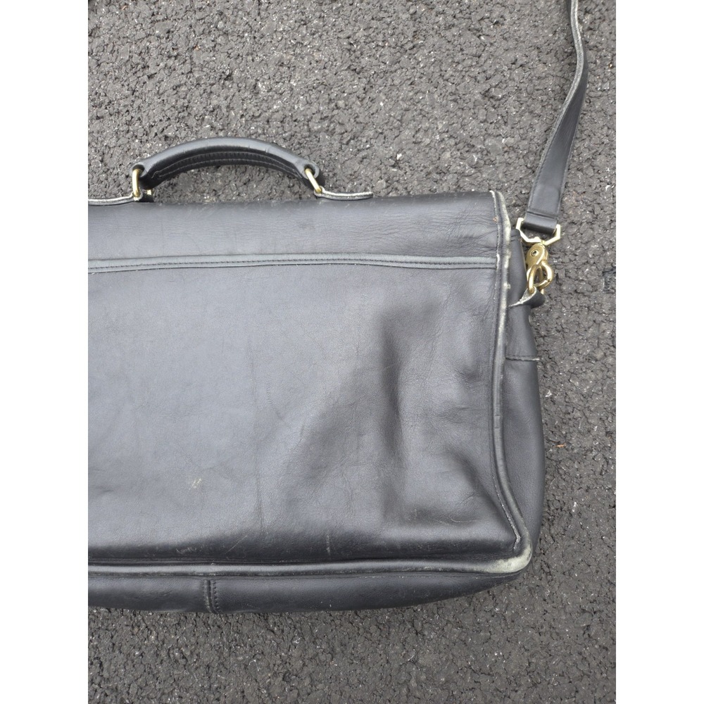 Vintage Coach Prescott Messenger Bag Leather Double Buckle 5275 - Picture 4 of 16